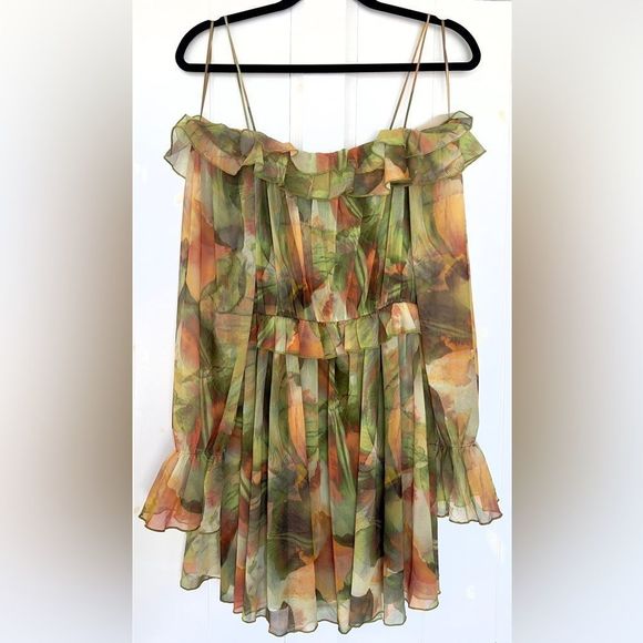 ZARA Printed Tulle Dress - Picture 7 of 14